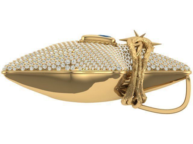 star hiphop pendant 3D print model_9