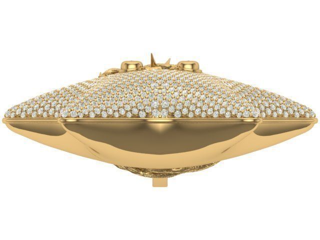 star hiphop pendant 3D print model_6