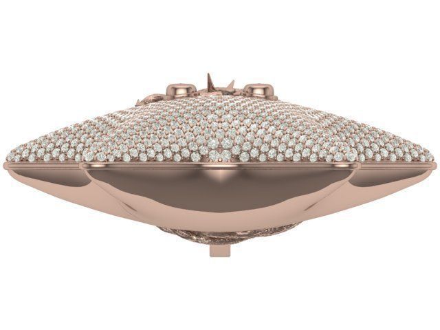 star hiphop pendant 3D print model_7