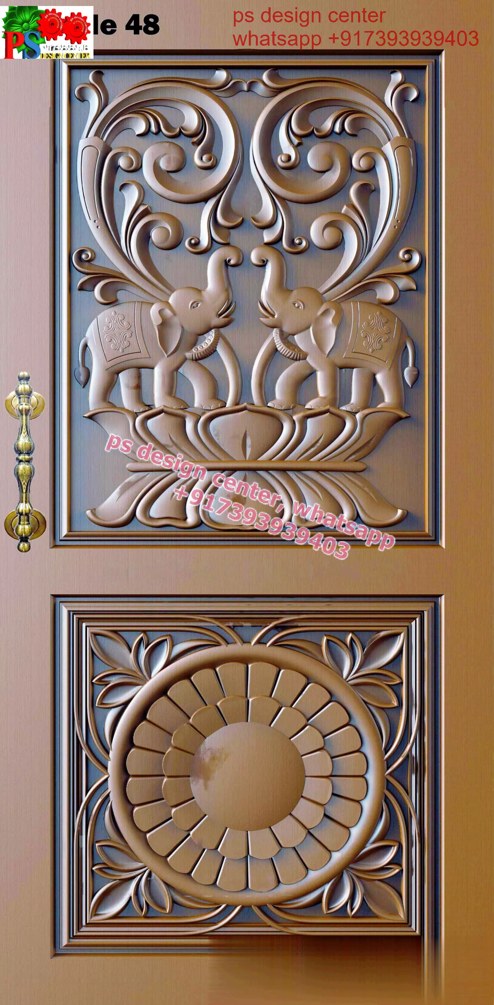 CNC WOODEN DOORS 3D model_0