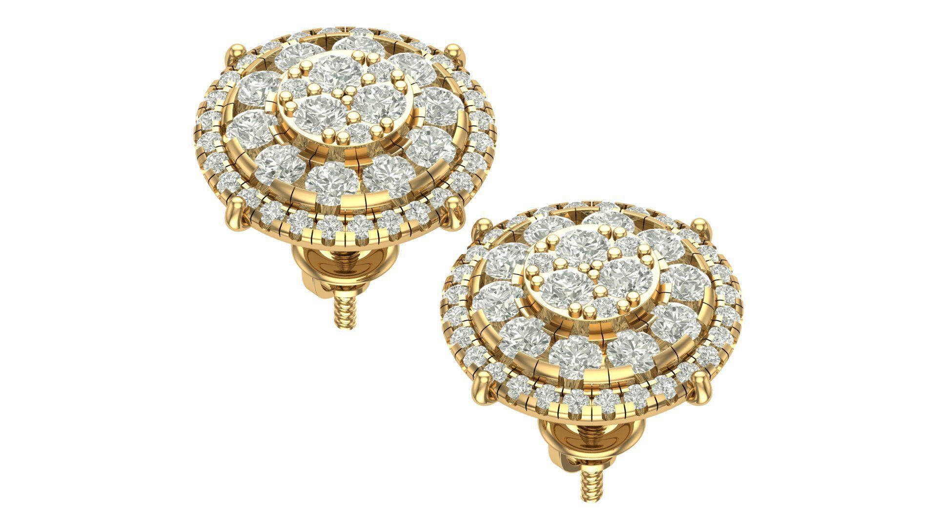 earring 3D print model_3