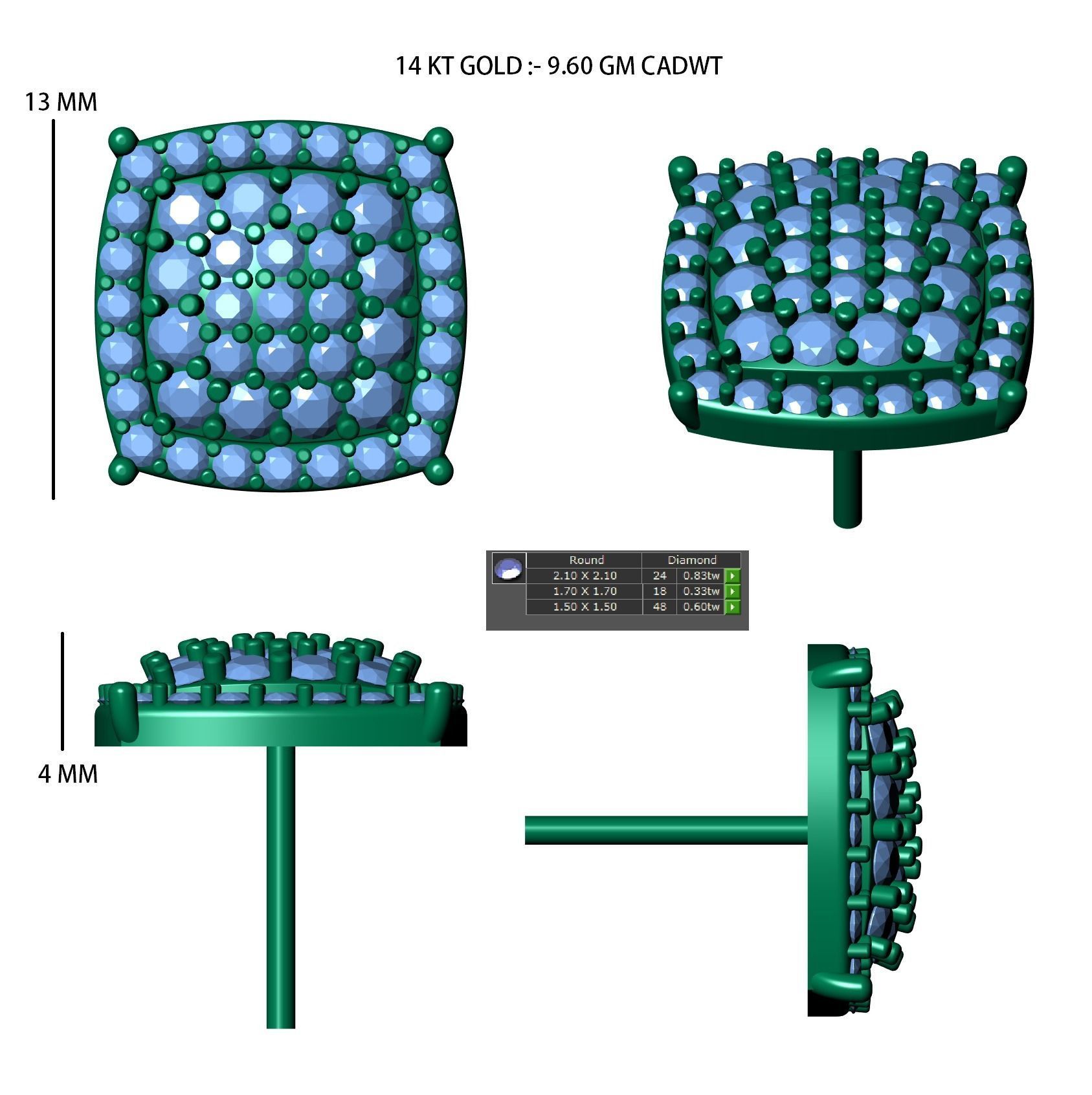 earring 3D print model_13
