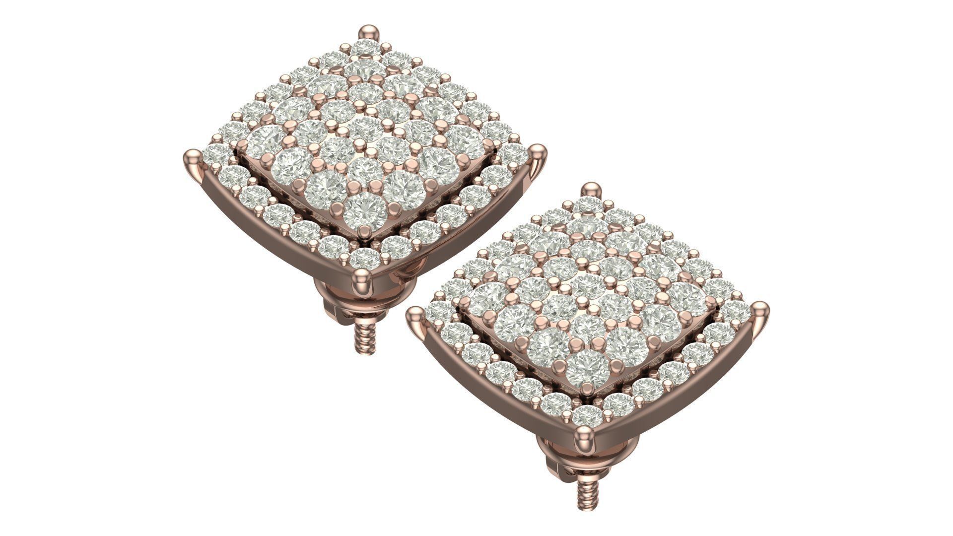 earring 3D print model_7