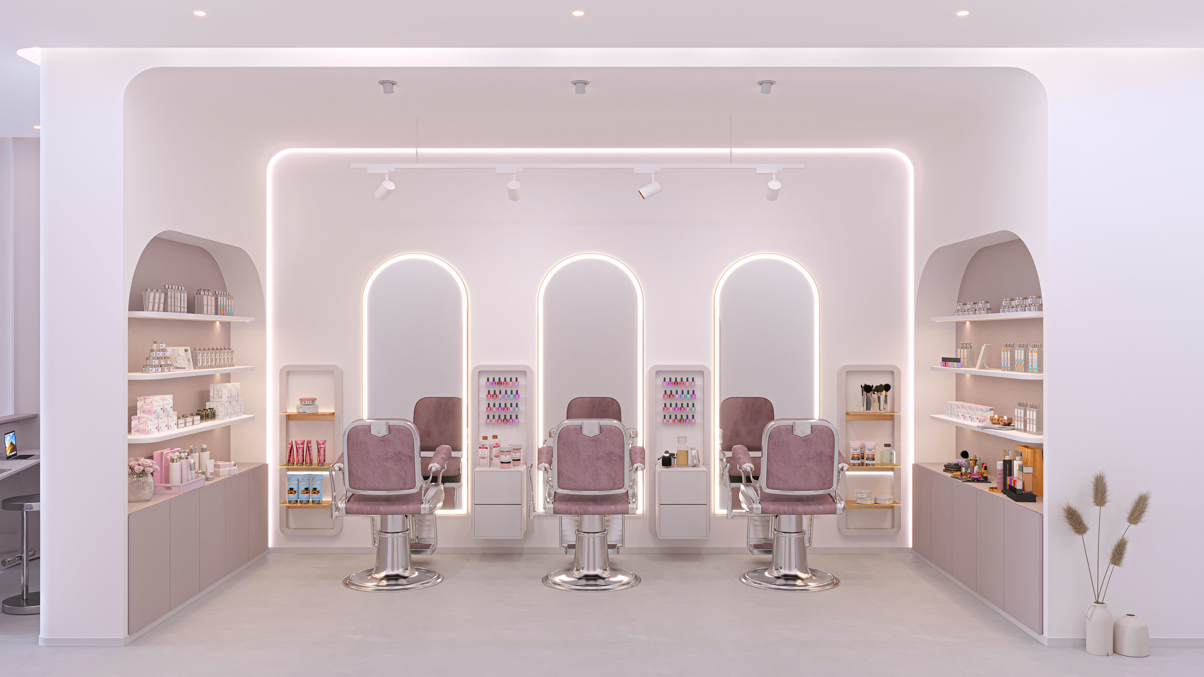 Beauty Salon Interior Scene 3D model  3D model_2
