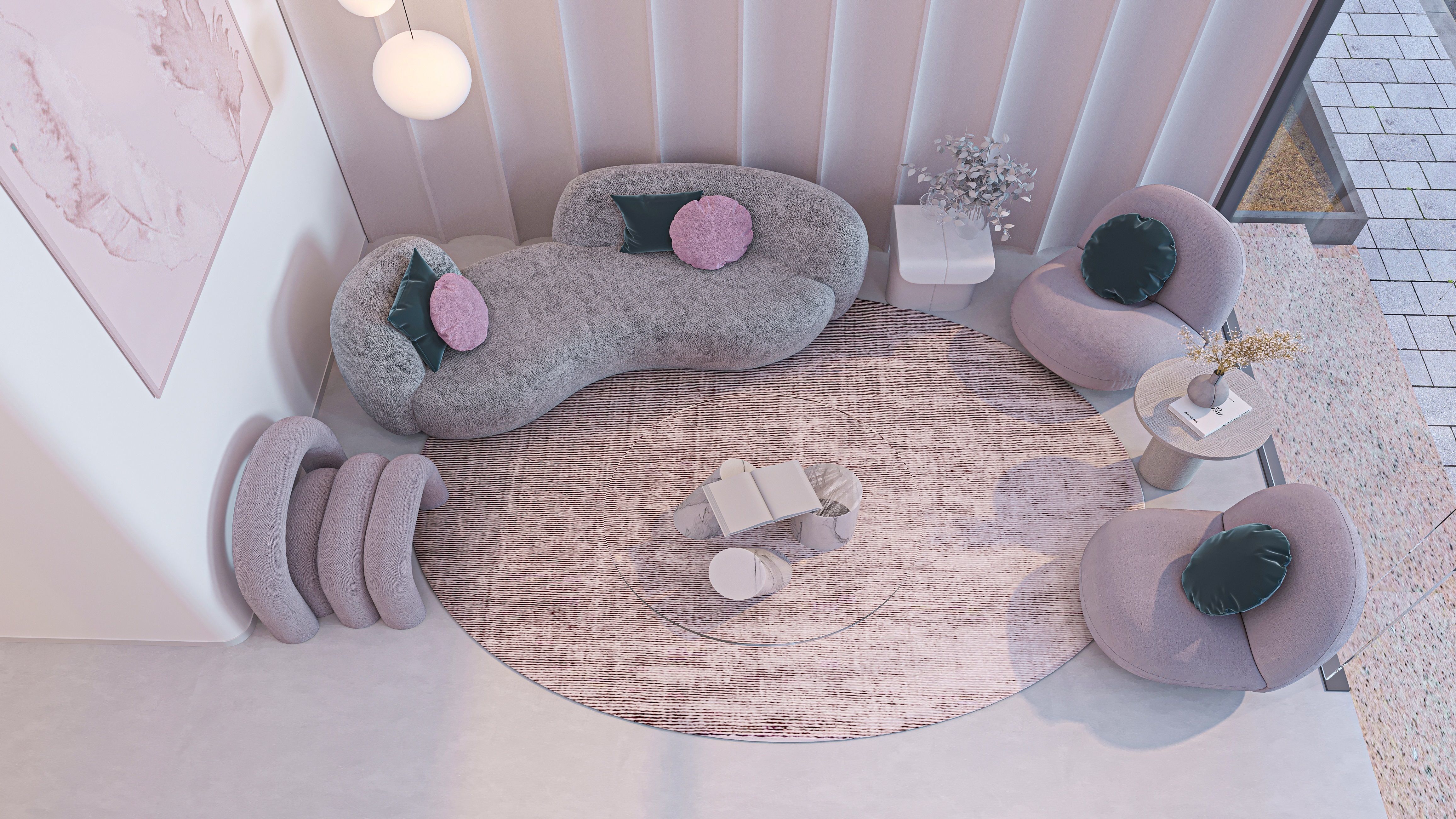Beauty Salon Interior Scene 3D model  3D model_1
