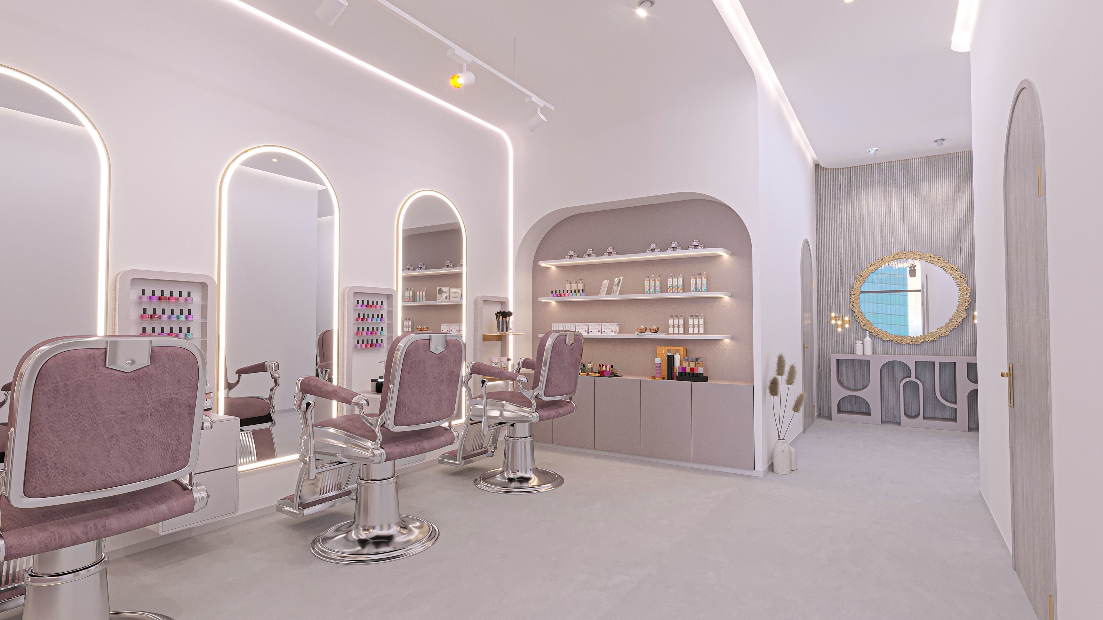 Beauty Salon Interior Scene 3D model  3D model_5