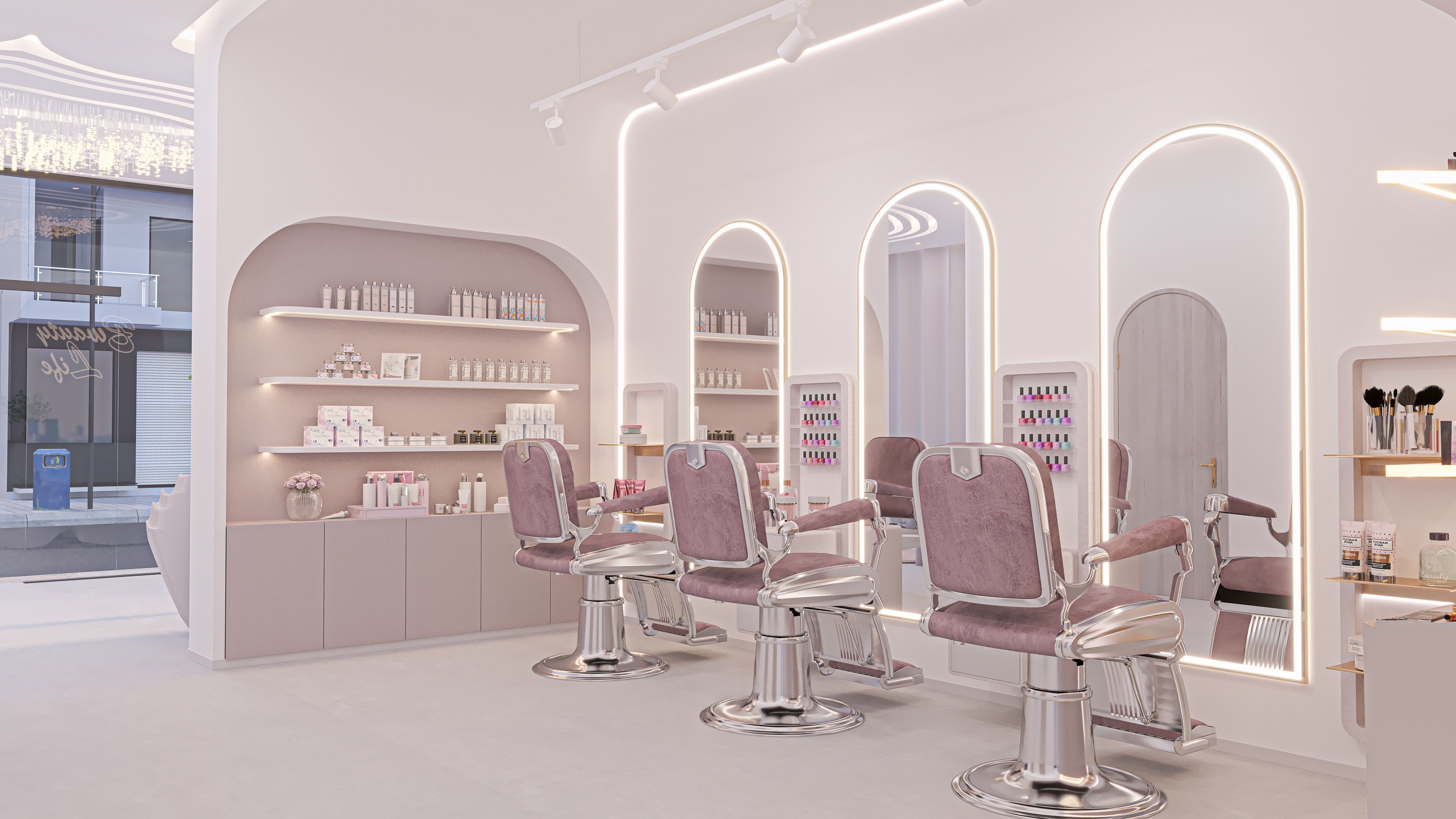 Beauty Salon Interior Scene 3D model  3D model_4