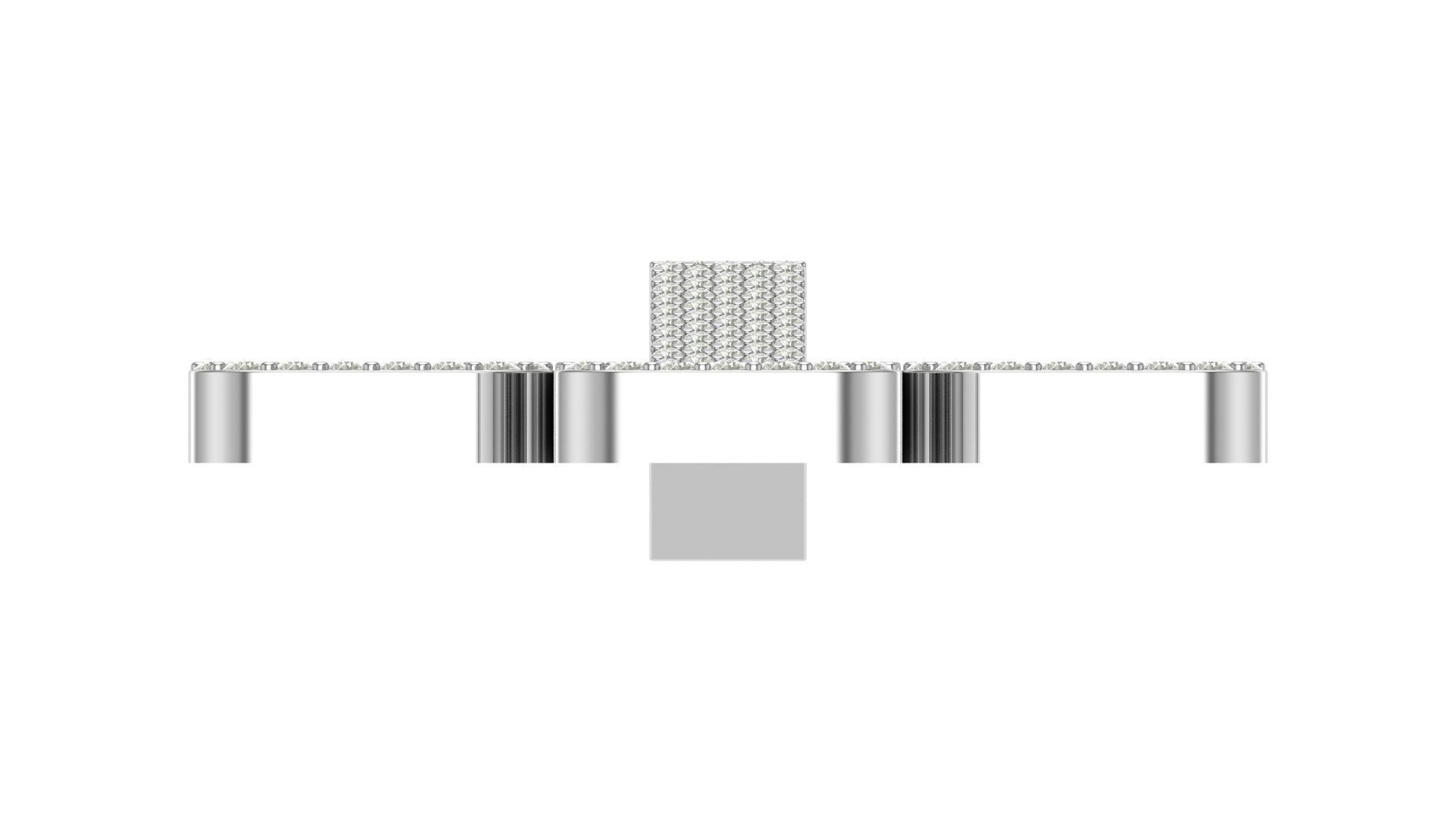 cross hiphop pendant 3D print model_11