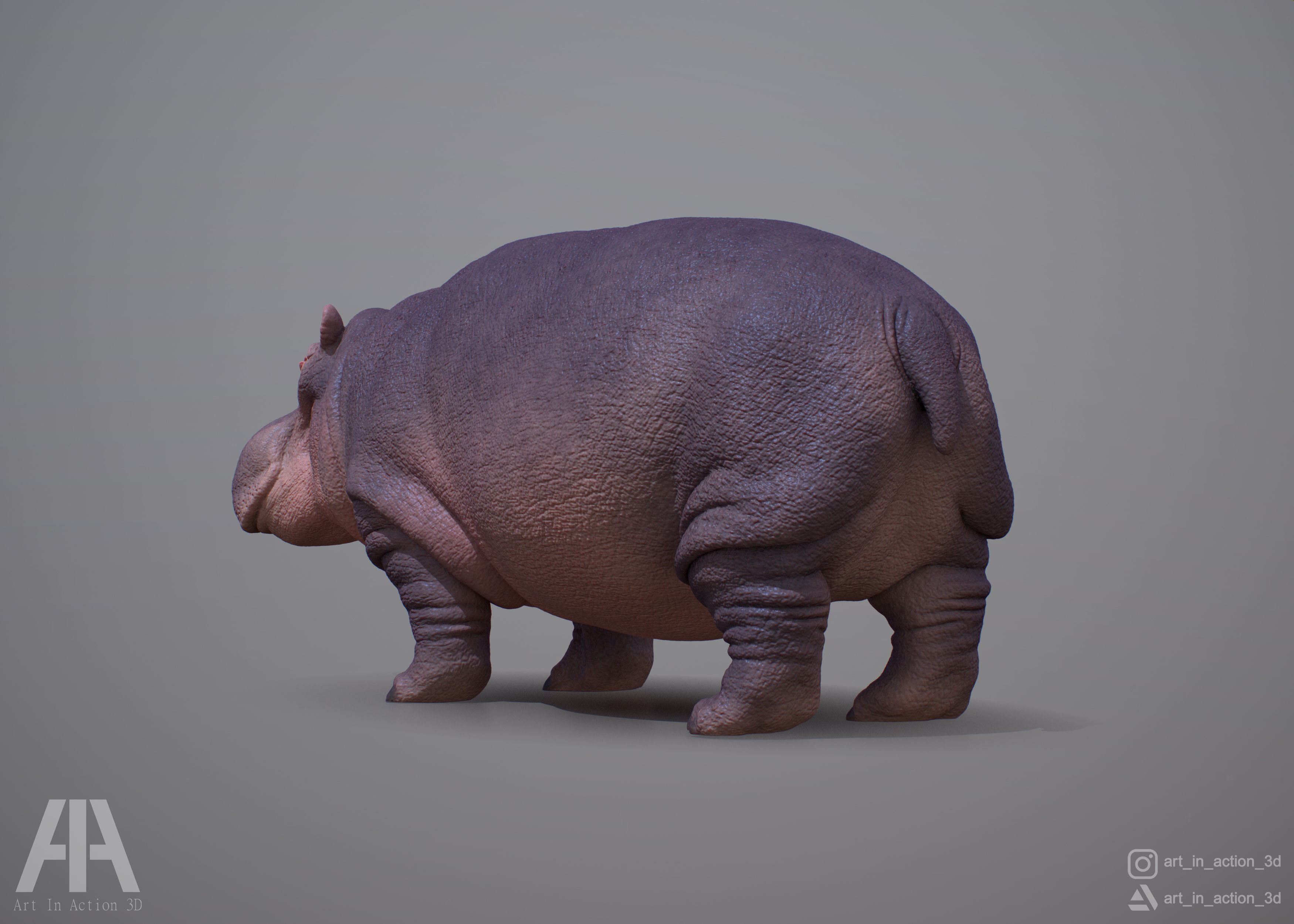 HIPPOPOTAMUS 3D print model_2