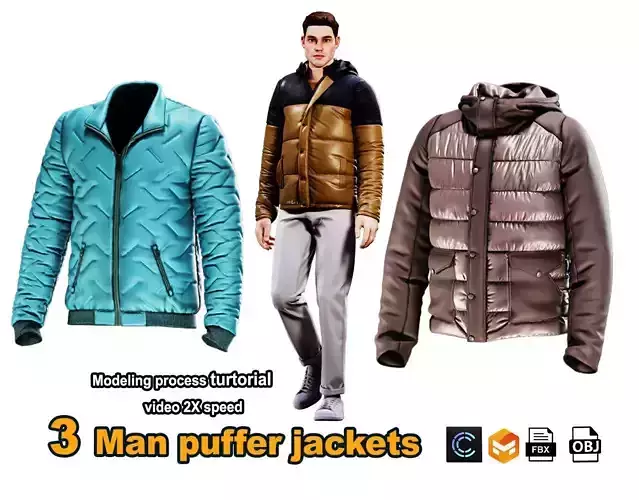 3Man Puffer Jackets