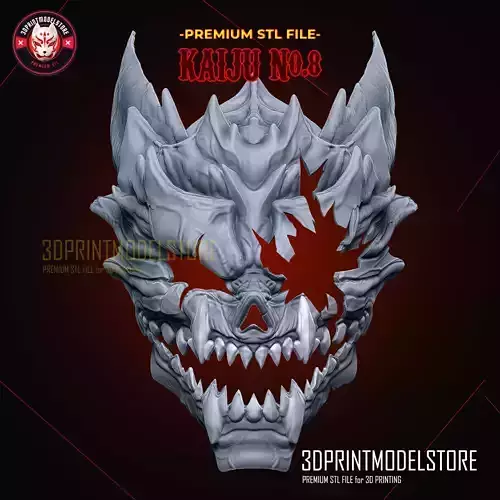 Kaiju No 8 Mask Movable Jaw Broken - Hibino Kafka Cosplay