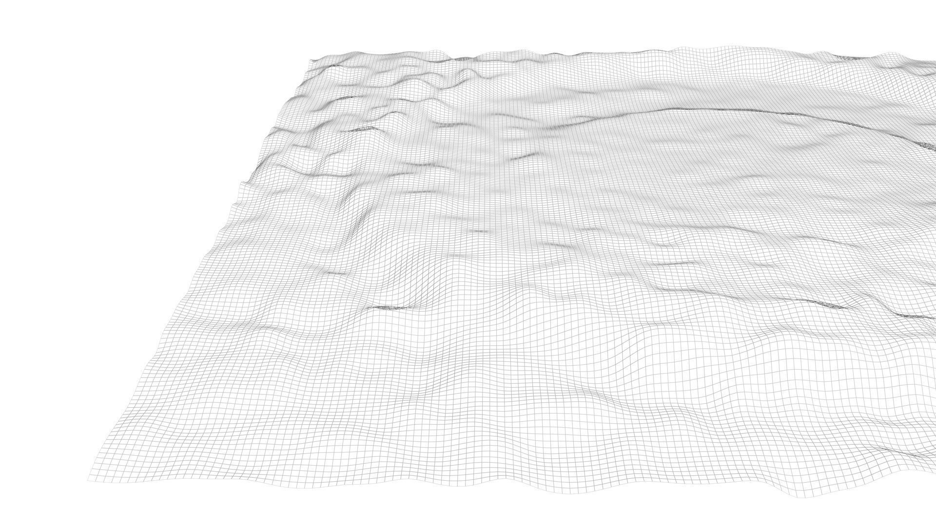 Icy Martian Crater 3D model_7