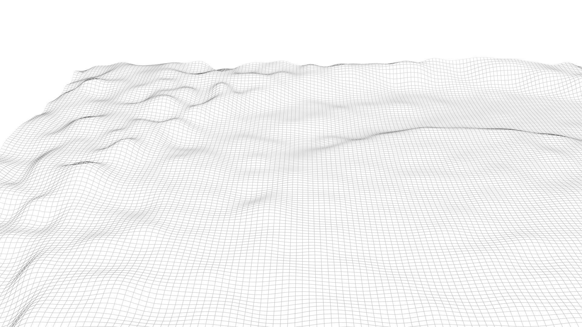 Icy Martian Crater 3D model_5