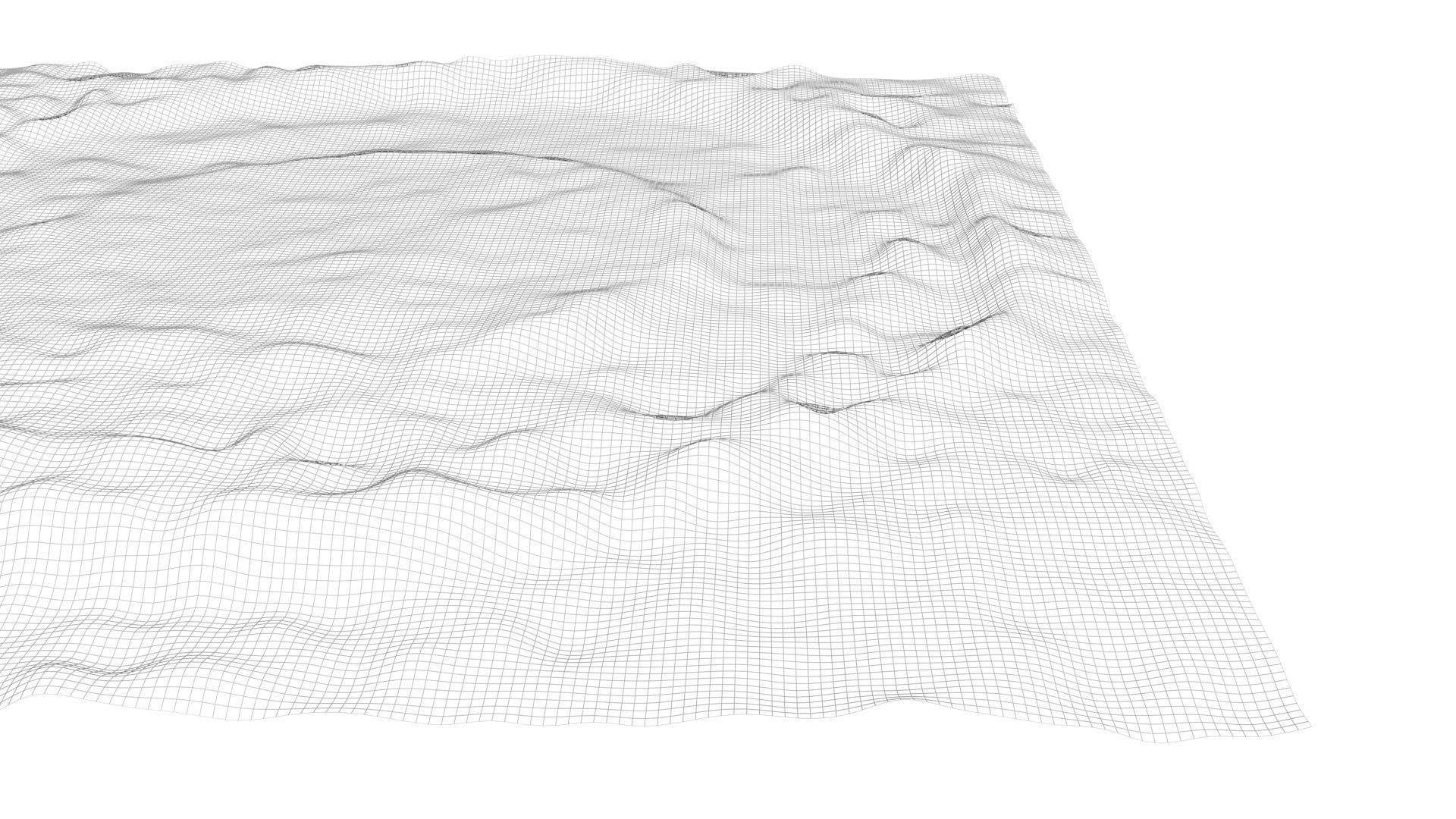 Icy Martian Crater 3D model_6