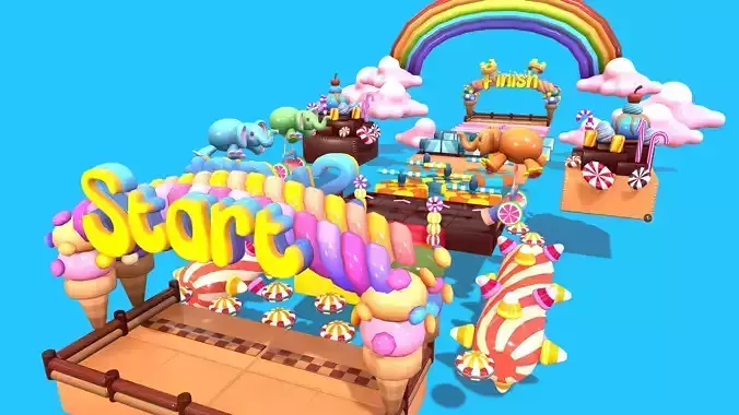 Cute Platformer Asset Pack - Candy