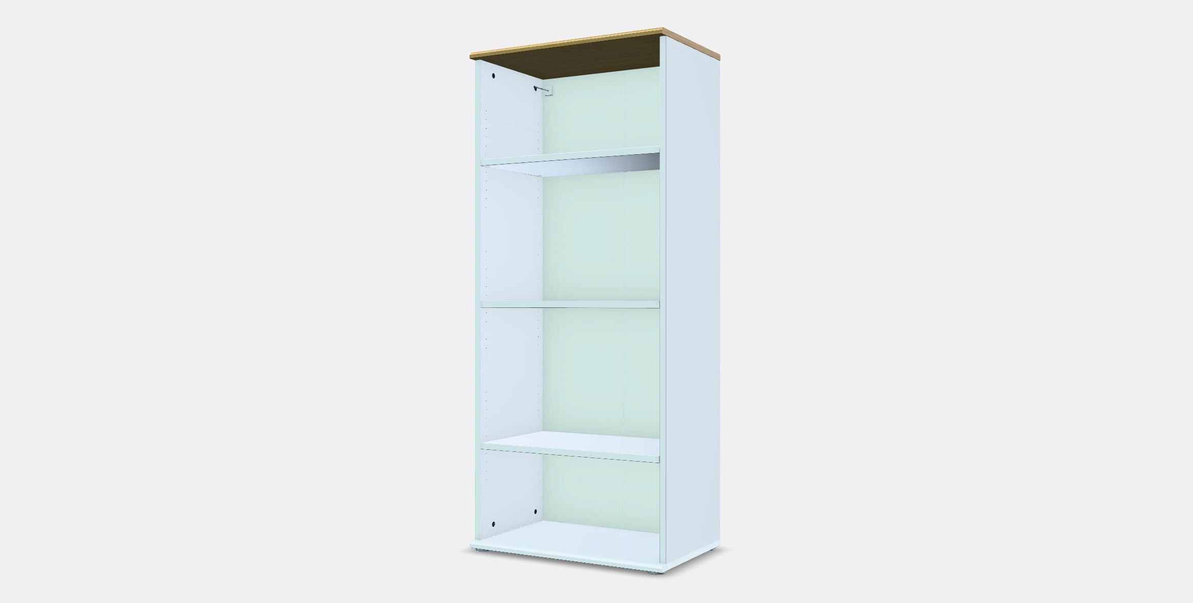 SKRUVBY Bookcase Low-poly 3D model_12