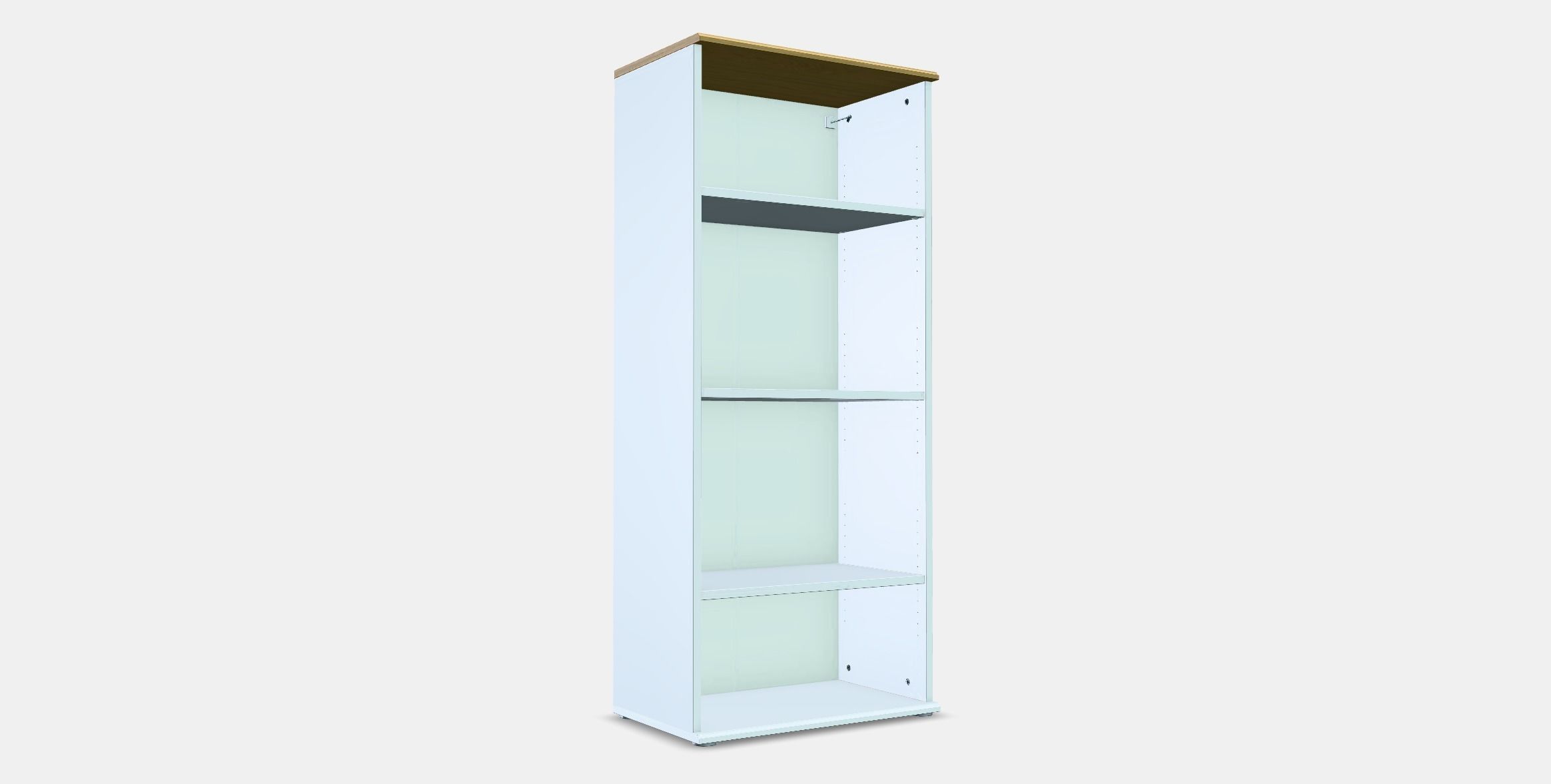 SKRUVBY Bookcase Low-poly 3D model_3