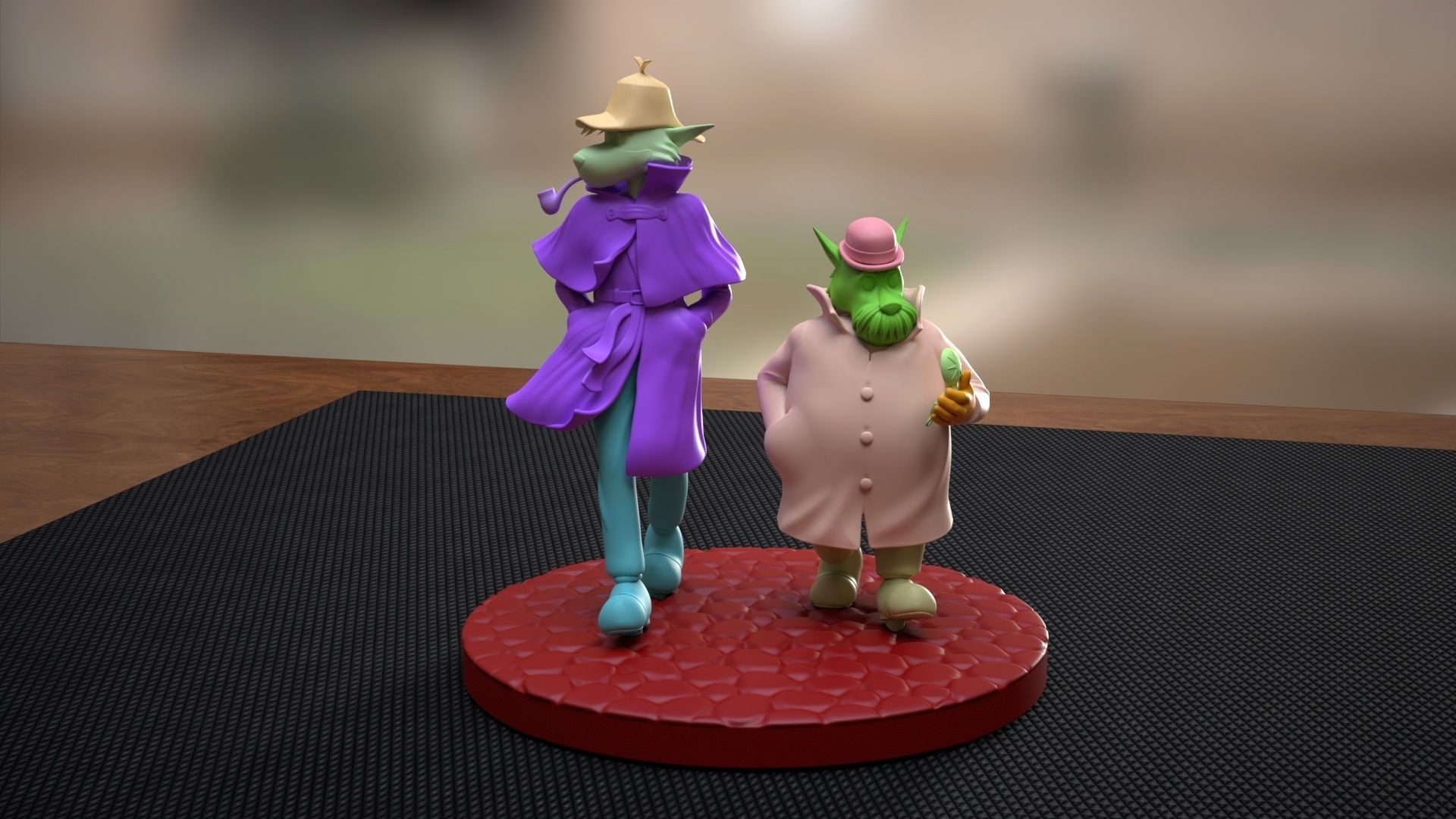 Sherlock Hound and Watson 3D print model_9