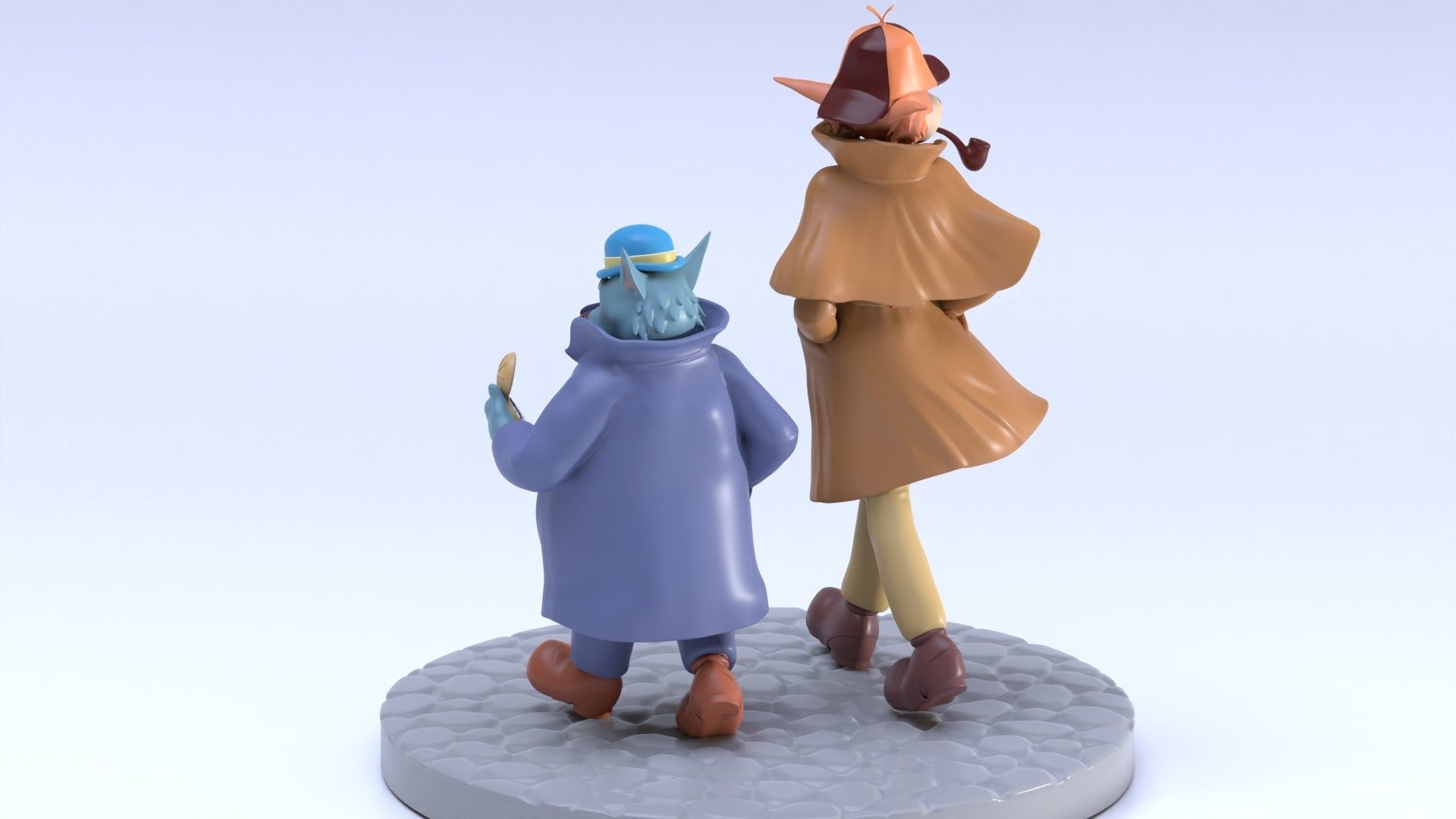 Sherlock Hound and Watson 3D print model_6