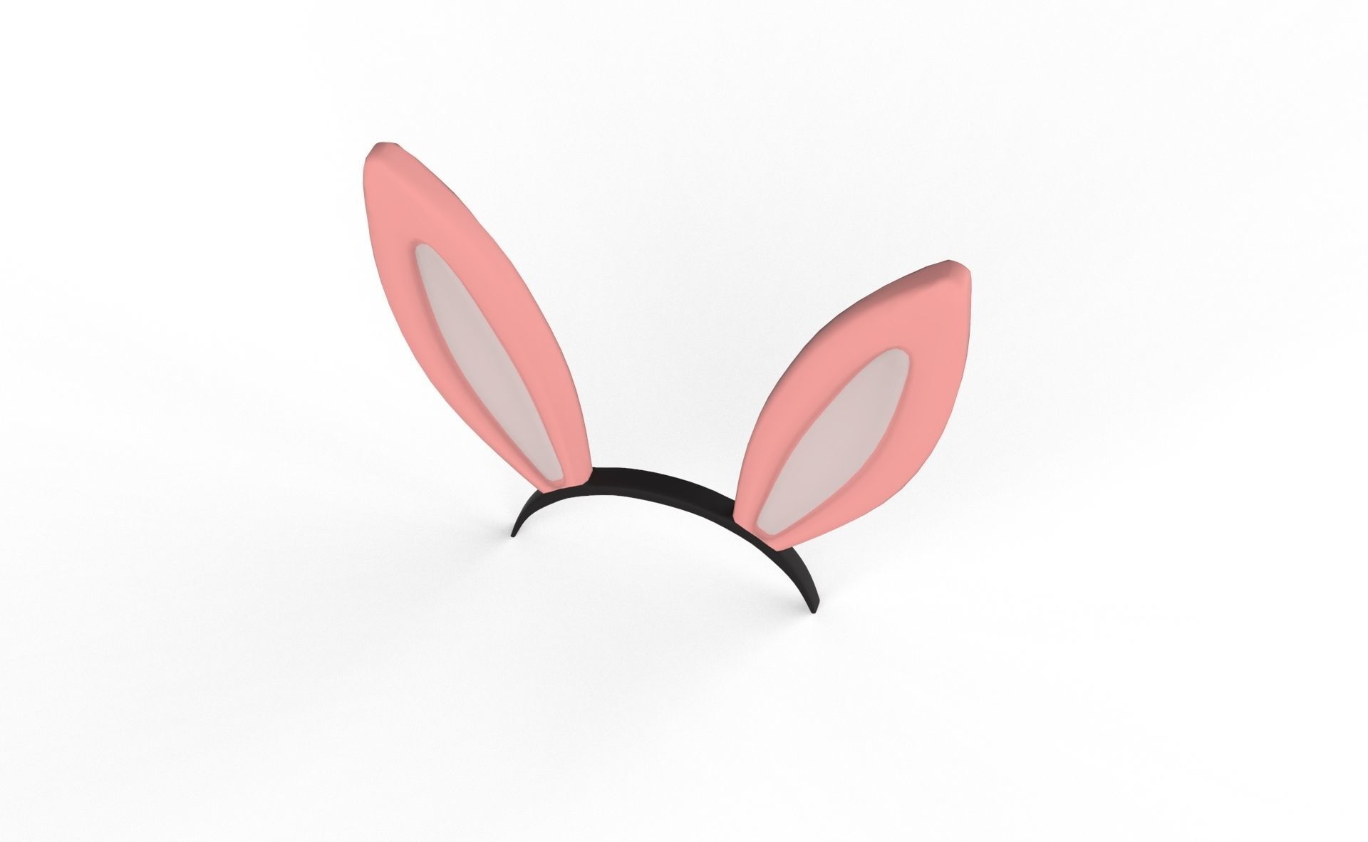 Prop63 Rabbit Headband  Low-poly 3D model_17