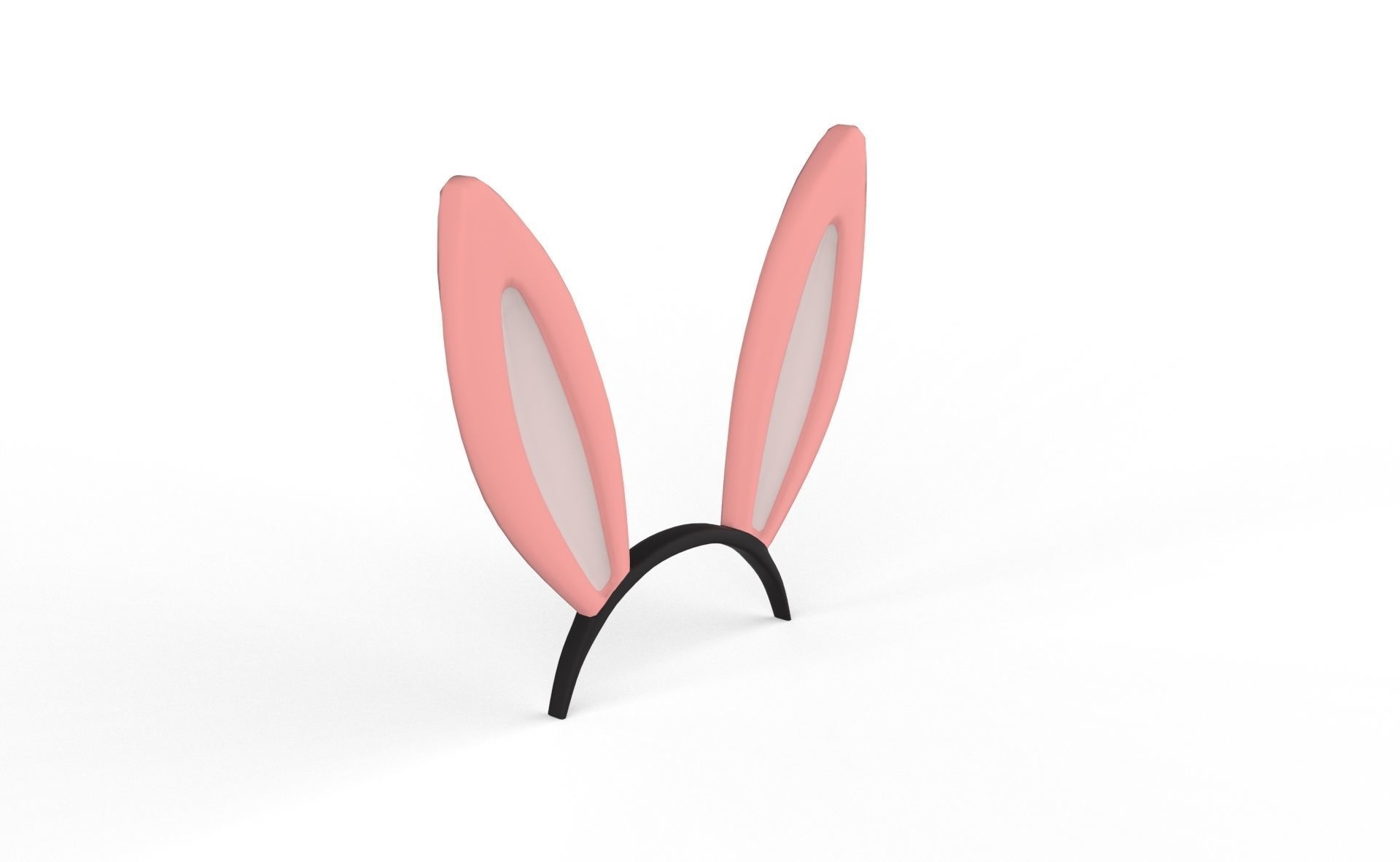 Prop63 Rabbit Headband  Low-poly 3D model_13