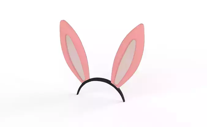 Prop63 Rabbit Headband  Low-poly 3D model