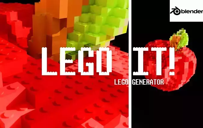 LegoIT Blender Addon LEGO Free 3D model