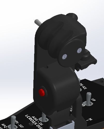F-4E Pilot throttle for DIY cockpit simulator 3D print model_8