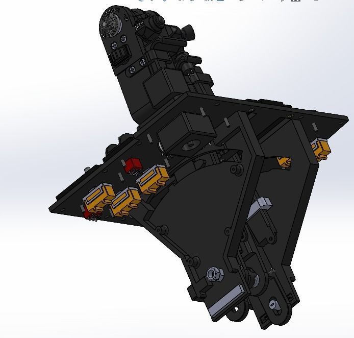 F-4E Pilot throttle for DIY cockpit simulator 3D print model_9