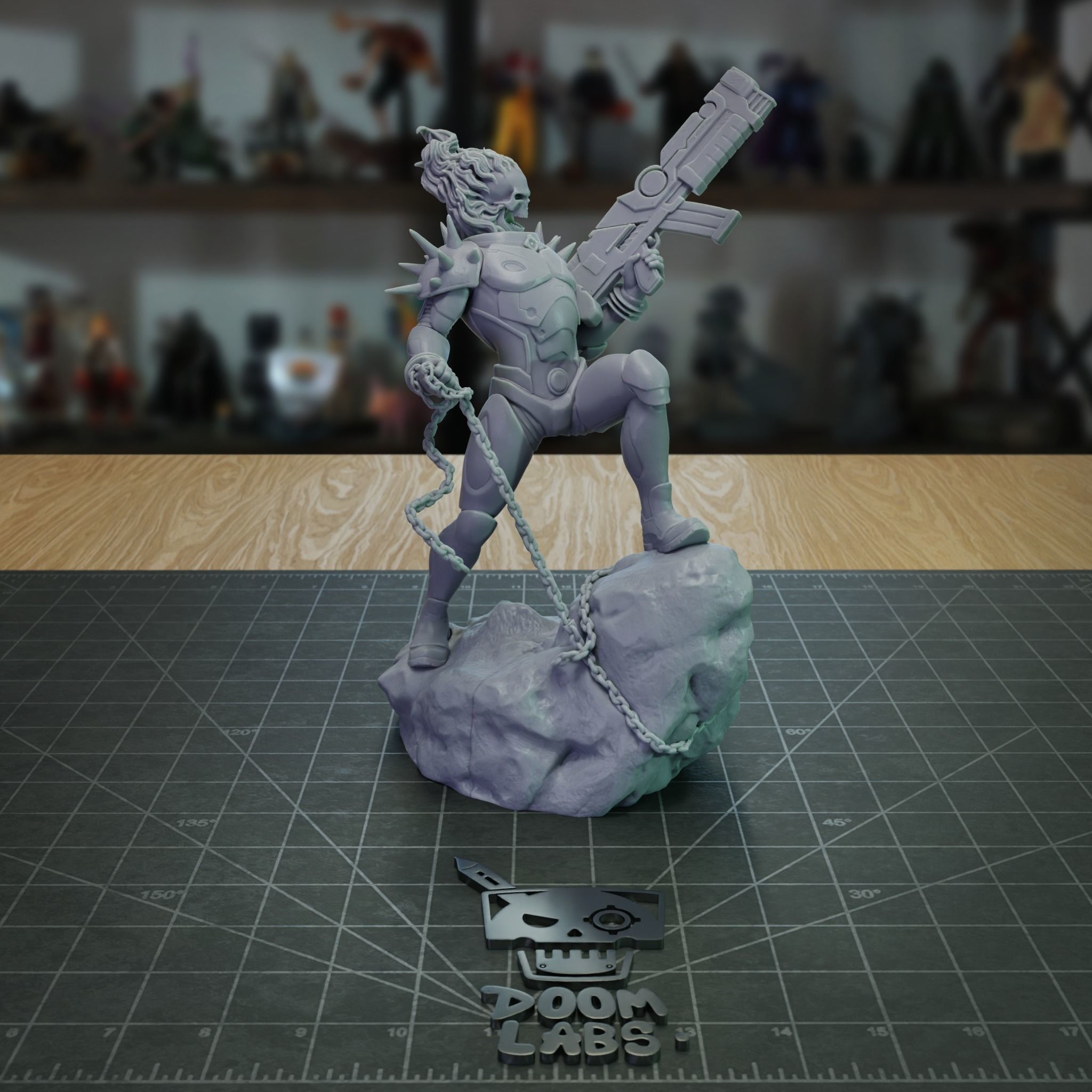Cosmic Ghost Rider Fanart Statue 3D print model_7