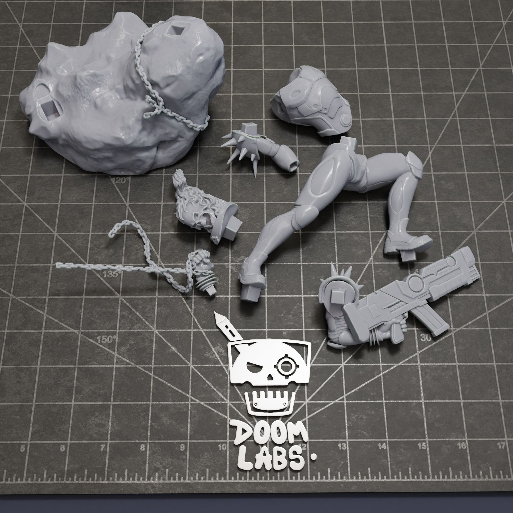 Cosmic Ghost Rider Fanart Statue 3D print model_8