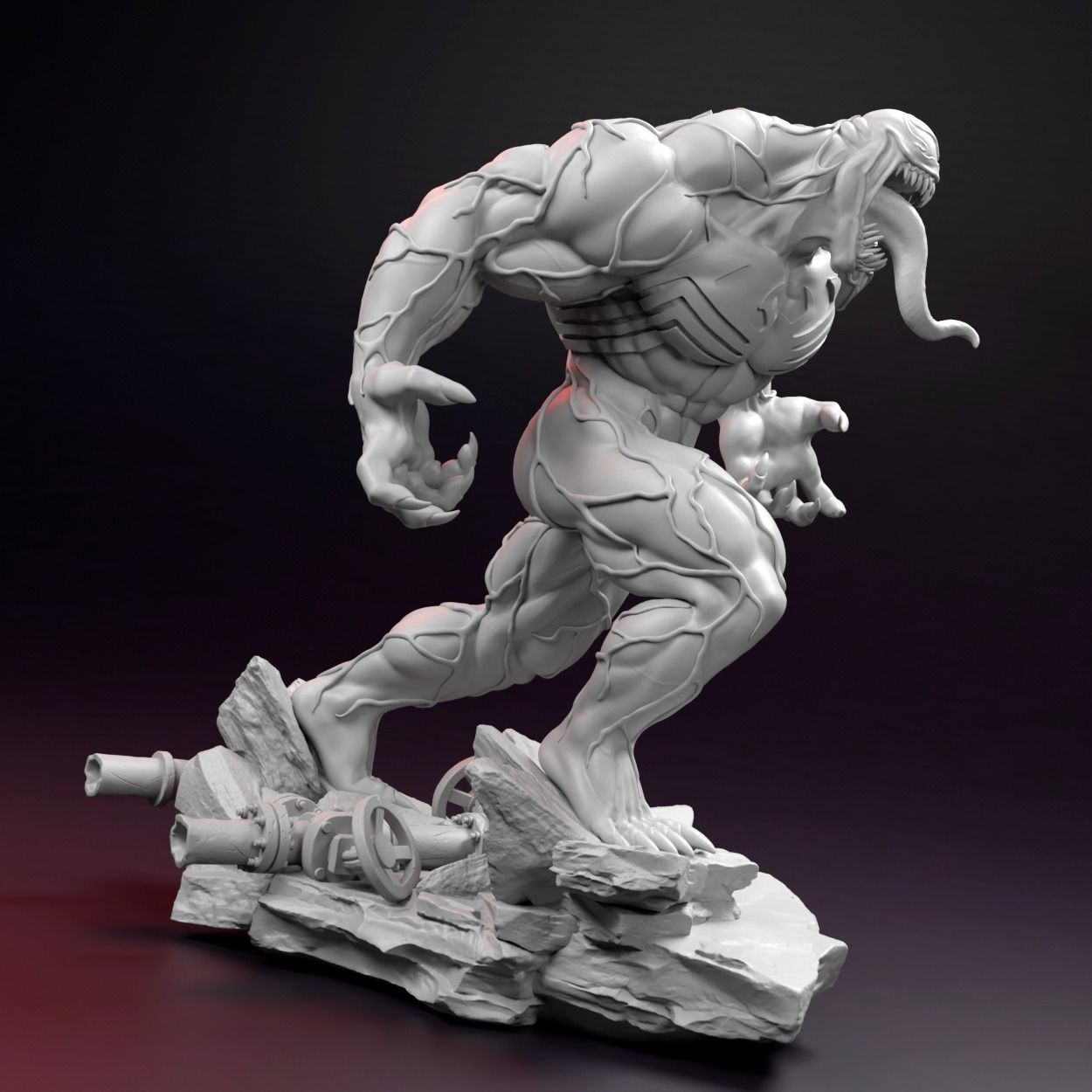 Venom 3D print model_4
