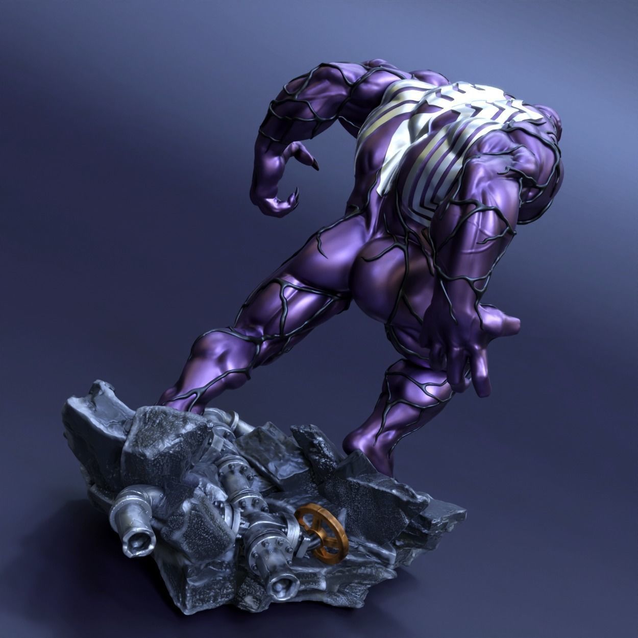 Venom 3D print model_9