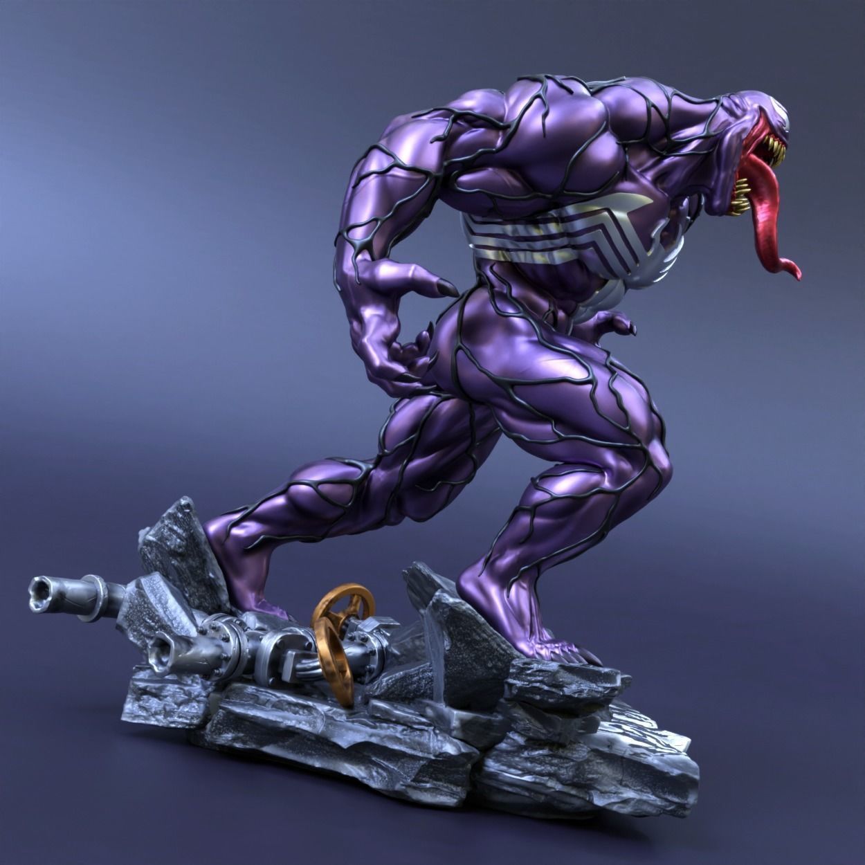 Venom 3D print model_8