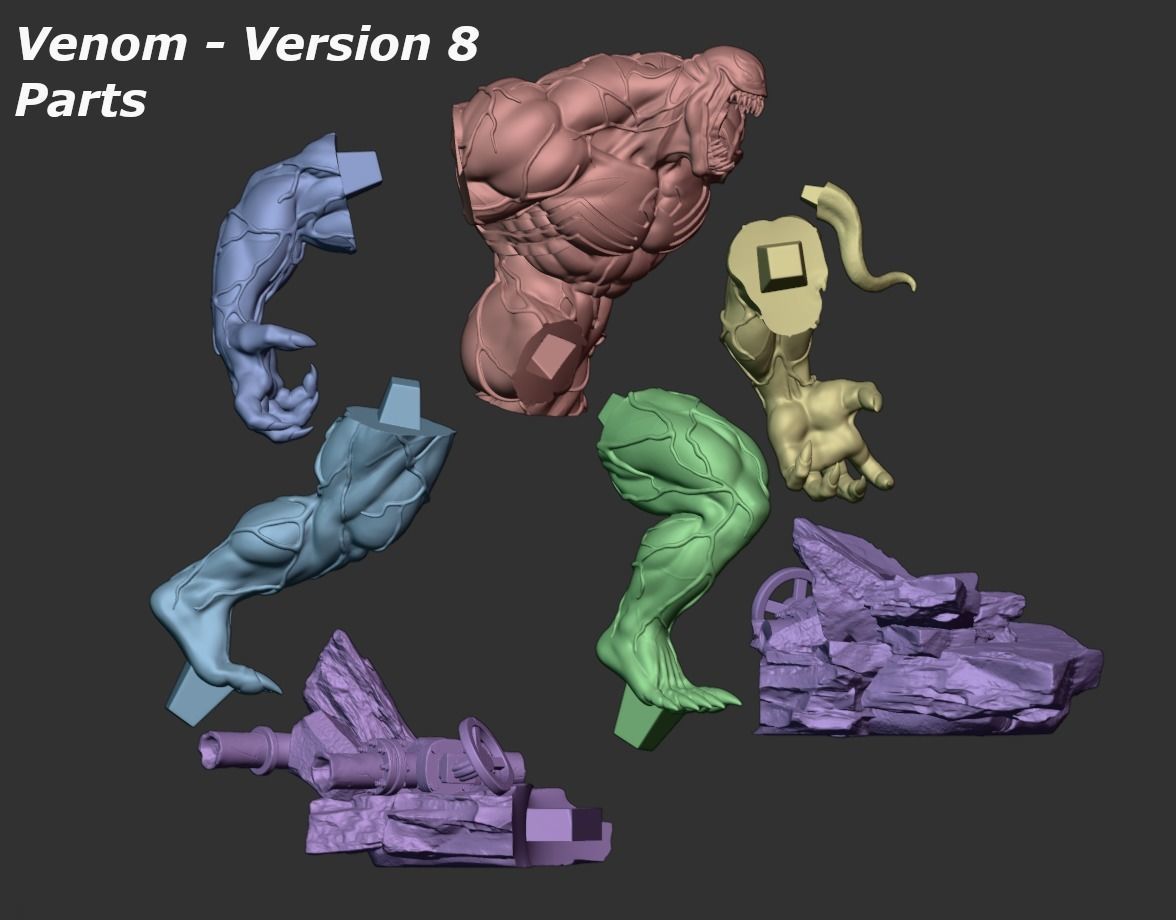 Venom 3D print model_27