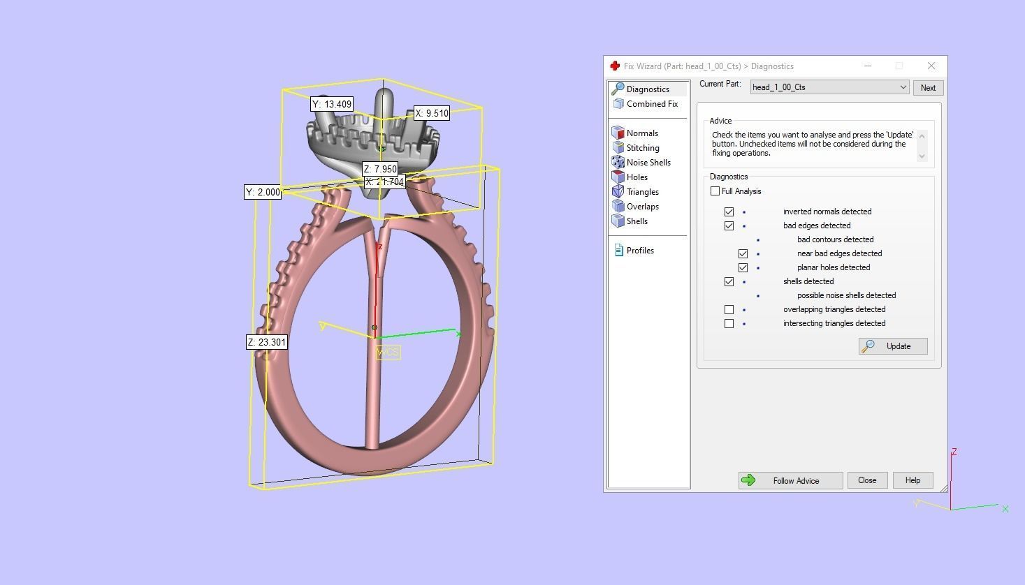Pear Cut Engagement Ring One Row Pave Diamond Band 3D print model_17