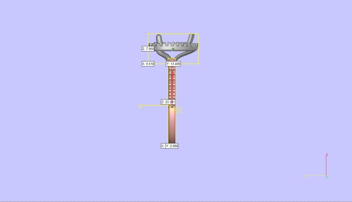 Pear Cut Engagement Ring One Row Pave Diamond Band 3D print model_20