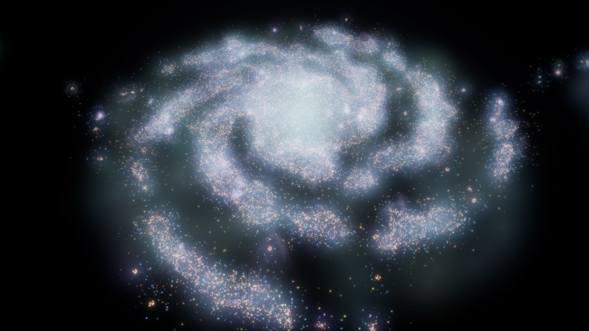 Unreal Niagara Galaxies Pack Low-poly 3D model_10