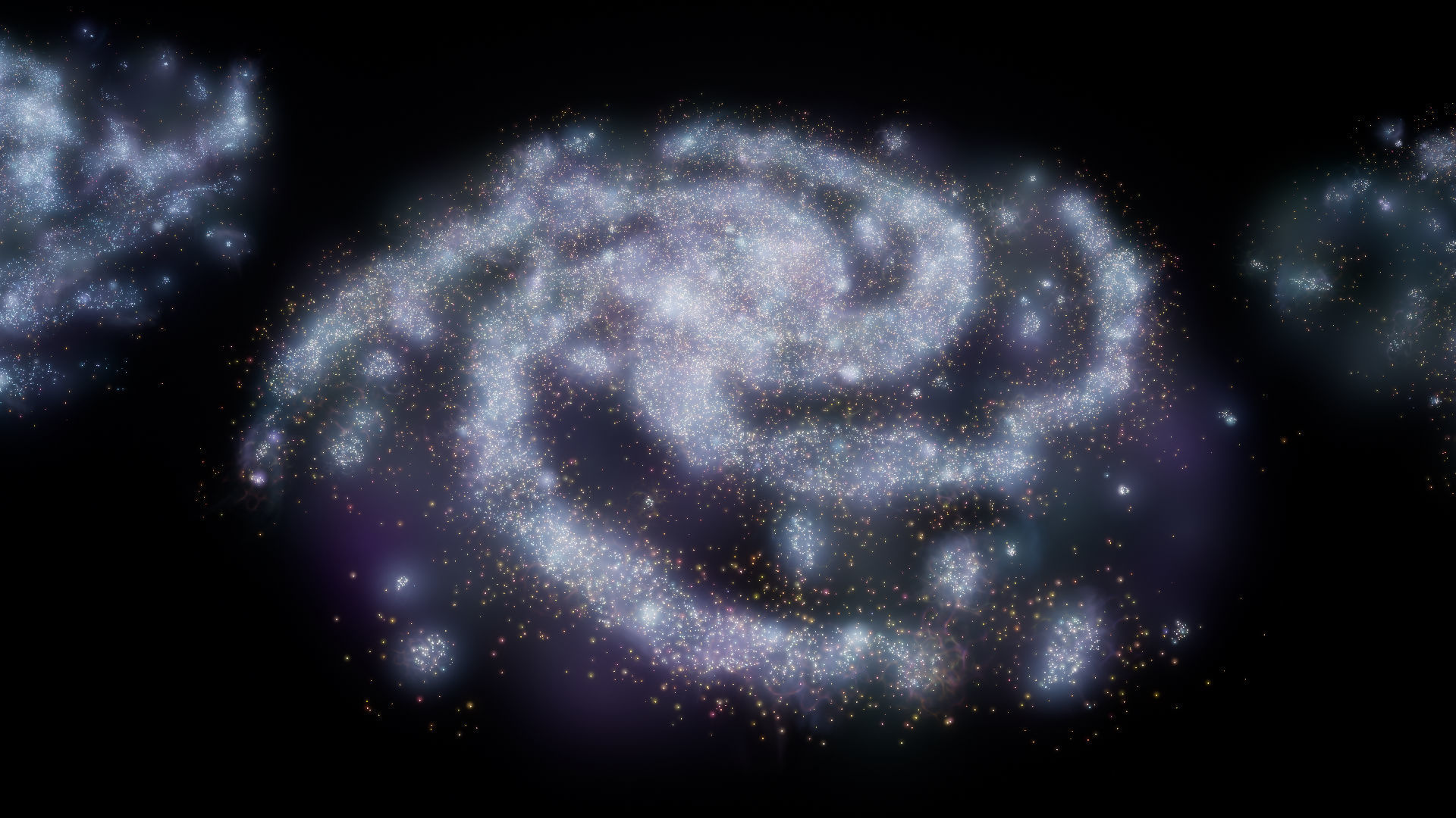 Unreal Niagara Galaxies Pack Low-poly 3D model_3