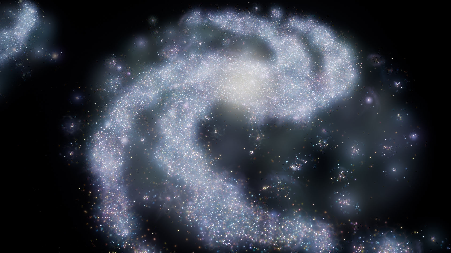 Unreal Niagara Galaxies Pack Low-poly 3D model_8