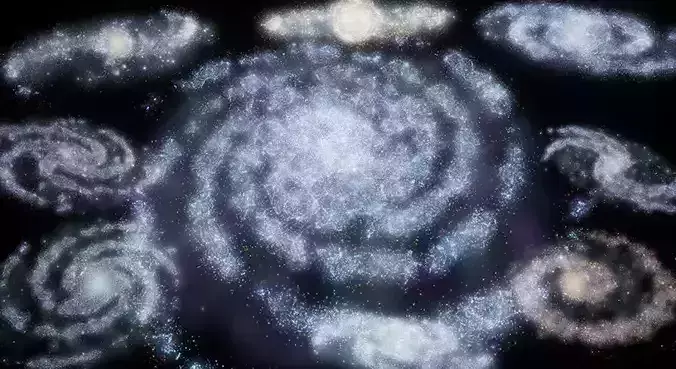 Unreal Niagara Galaxies Pack