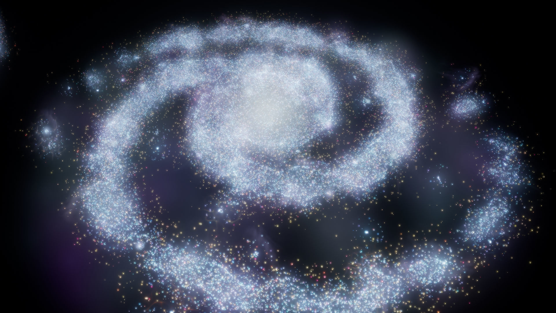 Unreal Niagara Galaxies Pack Low-poly 3D model_6