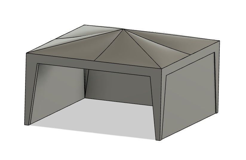 Camping Tents - H0 Scale 3D print model_8