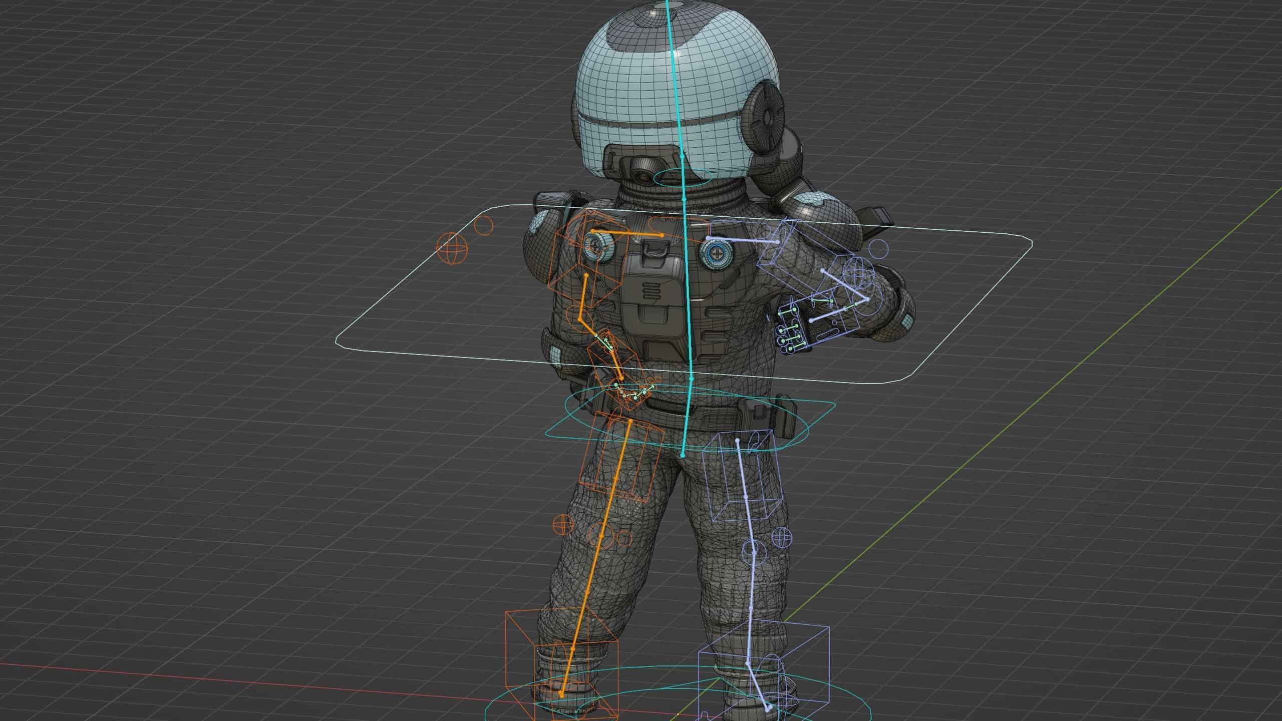 CYBER SOLDIER XC-400 Rigged for Unreal Engine - Unity - MIXAMO 3D model_38