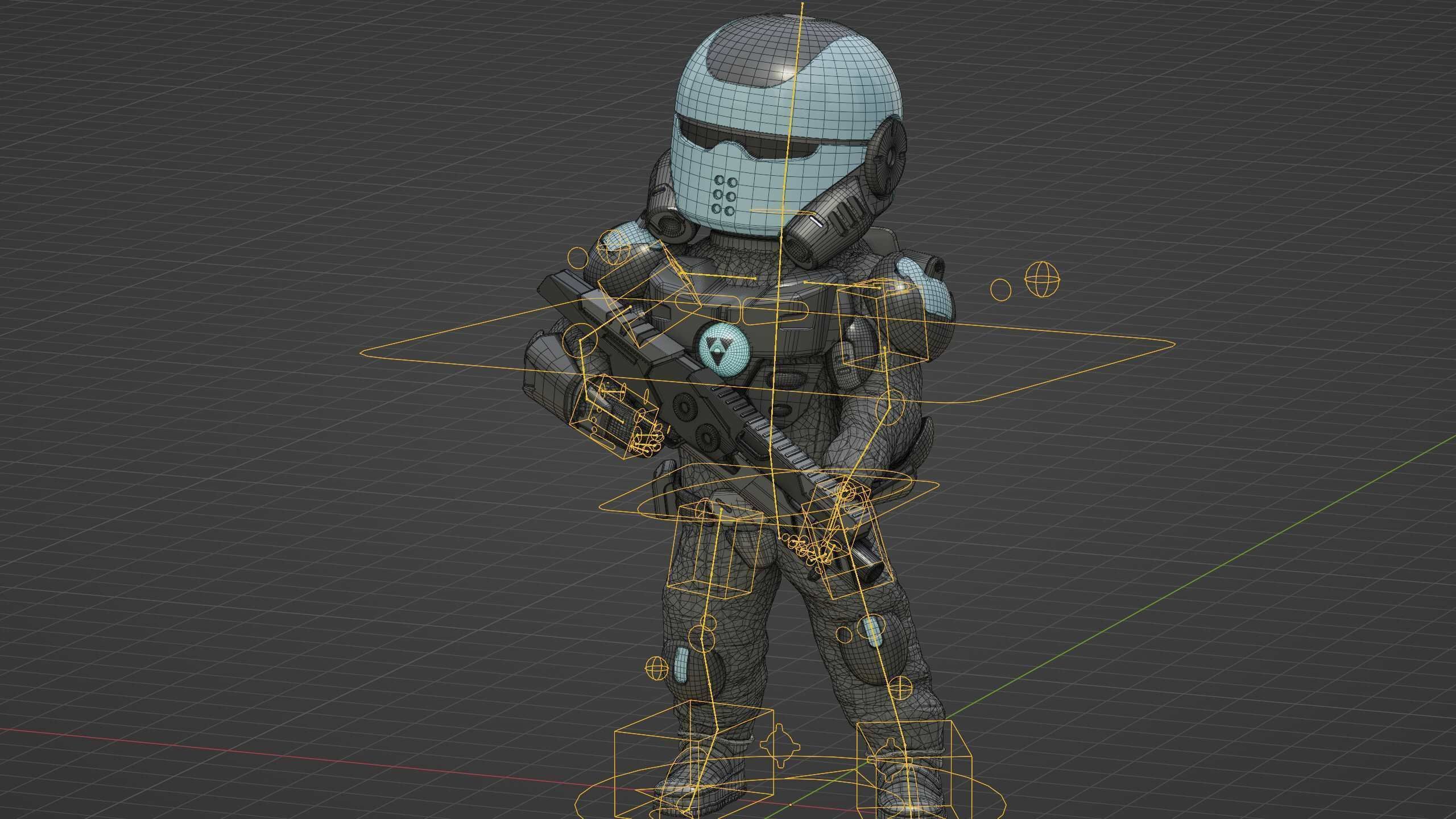 CYBER SOLDIER XC-400 Rigged for Unreal Engine - Unity - MIXAMO 3D model_37