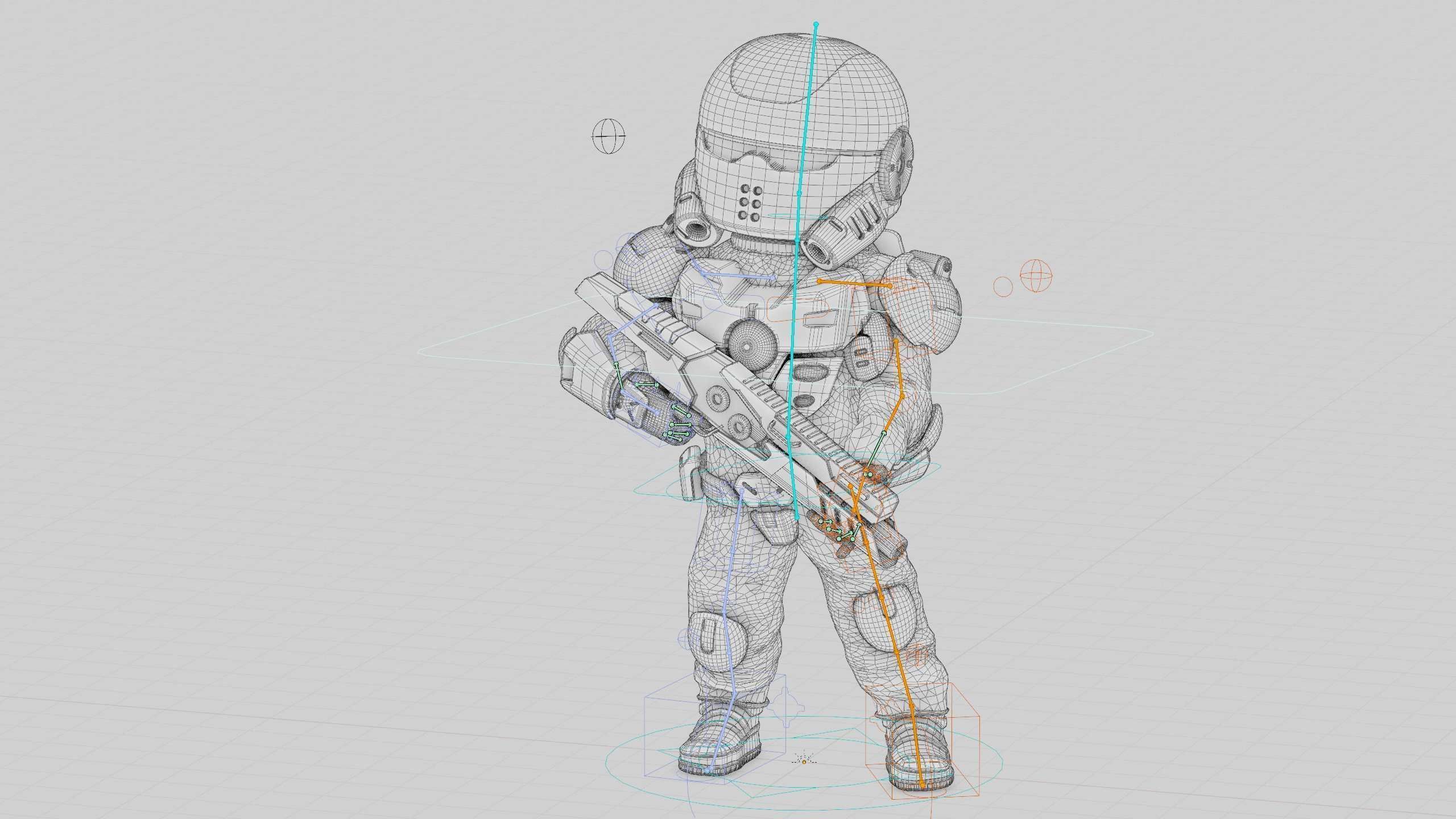 CYBER SOLDIER XC-400 Rigged for Unreal Engine - Unity - MIXAMO 3D model_40