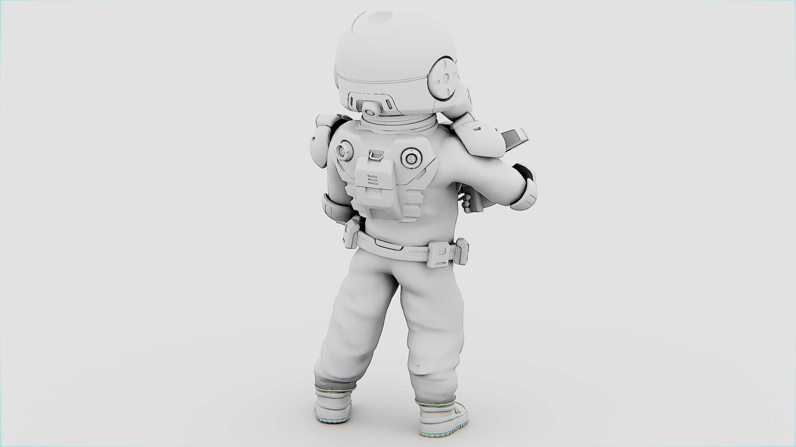 CYBER SOLDIER XC-400 Rigged for Unreal Engine - Unity - MIXAMO 3D model_33