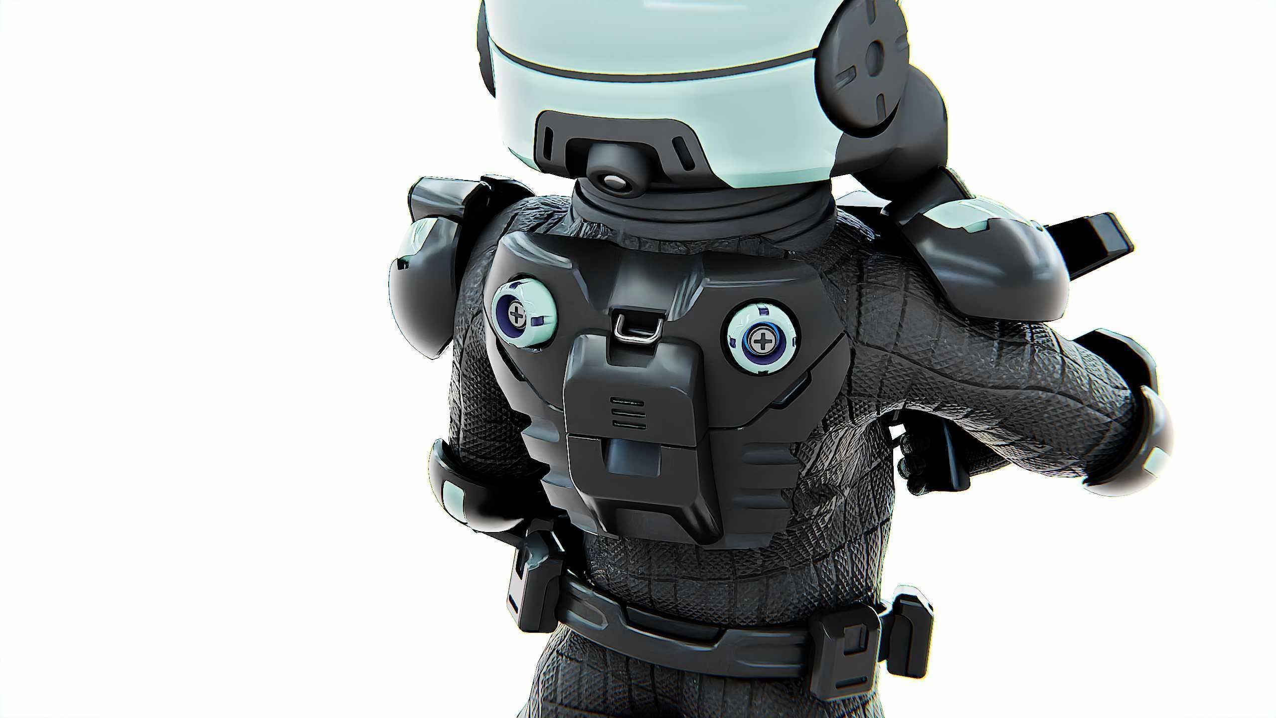 CYBER SOLDIER XC-400 Rigged for Unreal Engine - Unity - MIXAMO 3D model_23