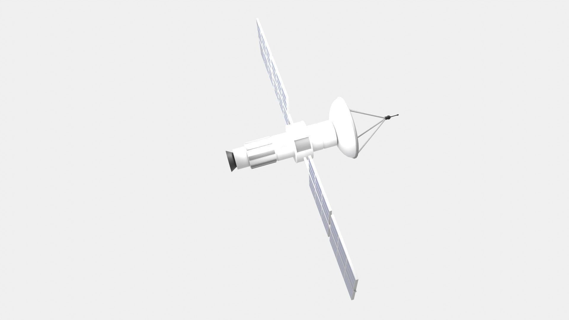 Satellite 3D Illustration 3D model_12