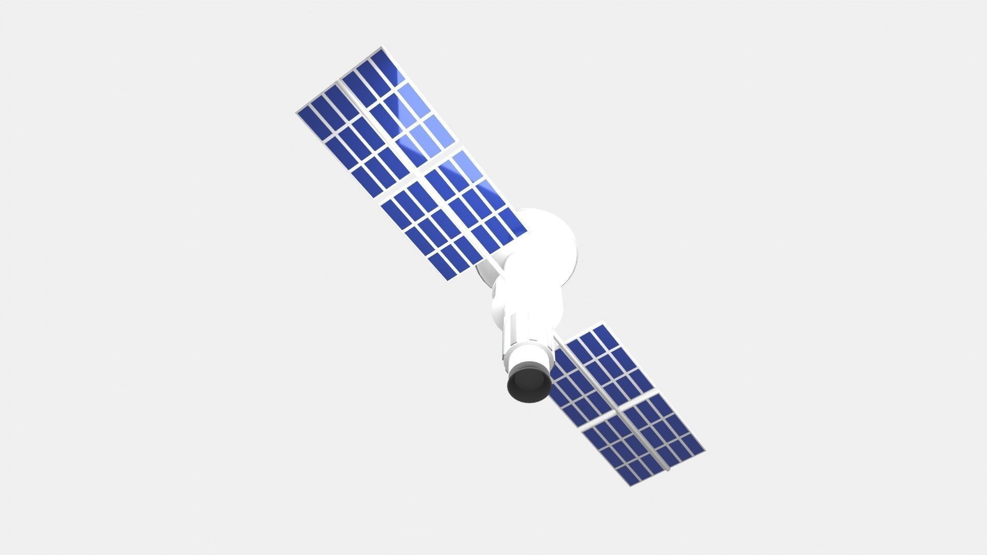 Satellite 3D Illustration 3D model_8